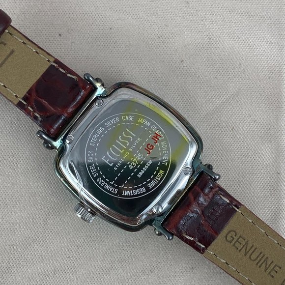 Vintage Beautiful Ecclissi Sterling Silver 925 Electric Blue Turquoise Watch - Picture 8 of 12